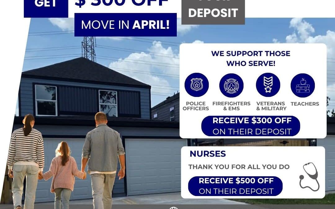 Move In This April & Save $300 on Your Deposit — Casitas Empire’s Spring Special Is Here